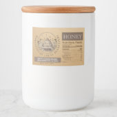 FDA準拠の食品グレードのハニーラベル(Kraft Skip) フードラベル (正面)