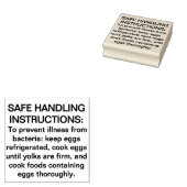 FDA要件2025 Egg Safe Handling文 ラバースタンプ (押印)