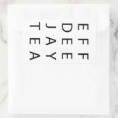 FDJT 長方形シール (バッグ)