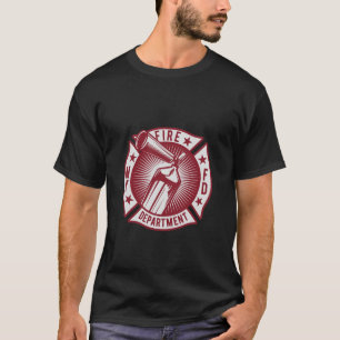 FDNYヴィンテージスタイル火災 Tシャツ