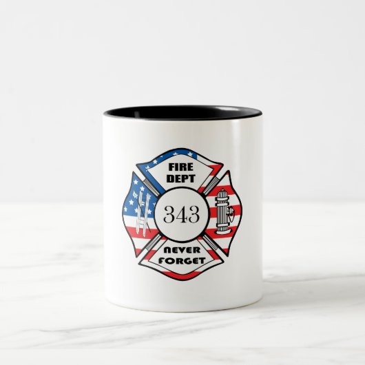 FDNY FIRE DEPT ARTS ツートーンマグカップ (中央)