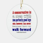 FDRが保守派をより厳しく定義する セラミックオーナメント (左)
