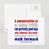 FDRが保守派をより厳しく定義する ポストカード (正面/裏面)