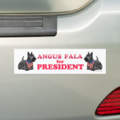FDRの愛犬アンガス・ファラ 大統領に就任 バンパーステッカー (車上)