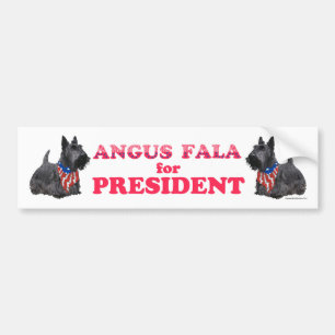FDRの愛犬アンガス・ファラ 大統領に就任 バンパーステッカー