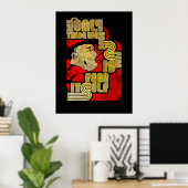 FDR恐怖タイポグラフィデザインプリント ポスター (ホームオフィス)