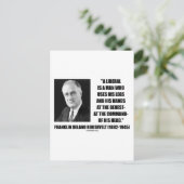 FDR自由主義のは頭の上で脚の手を使う ポストカード (スタンド正面)