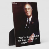 FDR+ロープを握りしめろ 引用句 フォトプラーク (側面)
