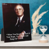 FDR+ロープを握りしめろ 引用句 フォトプラーク (側面)