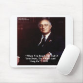 FDR & ロープを握りしめろ 引用句 マウスパッド (マウス)