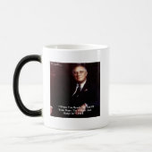 FDR & ロープを握りしめろ 引用句 モーフィングマグカップ (左)