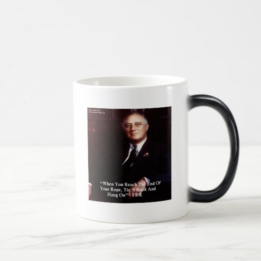 FDR & ロープを握りしめろ 引用句 モーフィングマグカップ (右)