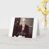 FDR & 何も恐れる必要なし 引用 カード (黄色い花)