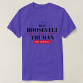 FDR 1944 Franklin Roosevelt Harry Truman Campaign  Tシャツ (デザイン正面)