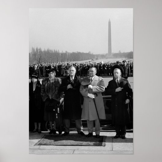 FDR Honoring Abraham Lincoln - 1940 ポスター (正面)