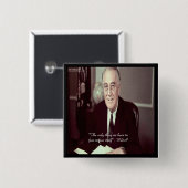 FDR & Nothing To Fear引用文 缶バッジ (正面&裏面)