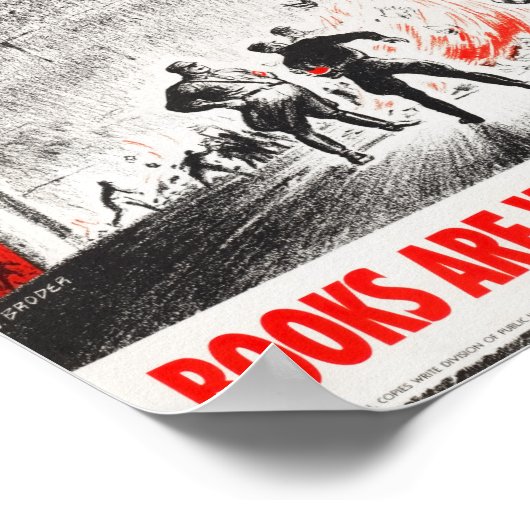 FDR Quote On Book Burning - WW2 1942 ポスター (角)