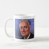 FDR(Roosevelt)「Be brief」ウィズダム・引用文贈答 コーヒーマグカップ (左)