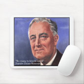 FDR (Roosevelt) "Be Brief"知恵引用文ギフト マウスパッド (マウス)