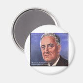 FDR (Roosevelt) "Be Brief"知恵引用文ギフト マグネット (正面/裏面)