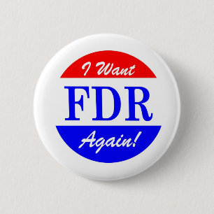FDR - Tributeアメリカですばらしい大統領 缶バッジ