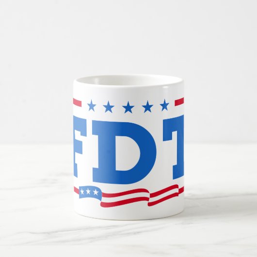 FDTおもしろいアンチトランプ禁止トランプ コーヒーマグカップ (中央)