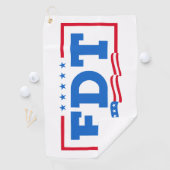 FDTおもしろいアンチトランプ禁止トランプ ゴルフタオル (インサイチュ)