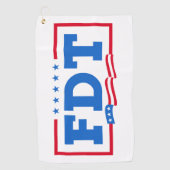 FDTおもしろいアンチトランプ禁止トランプ ゴルフタオル (正面)