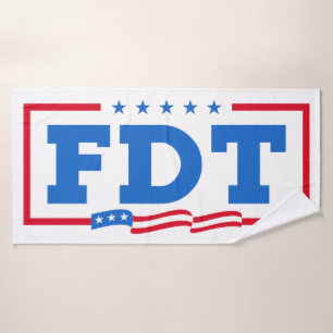 FDTおもしろいアンチトランプ禁止トランプ バスタオル