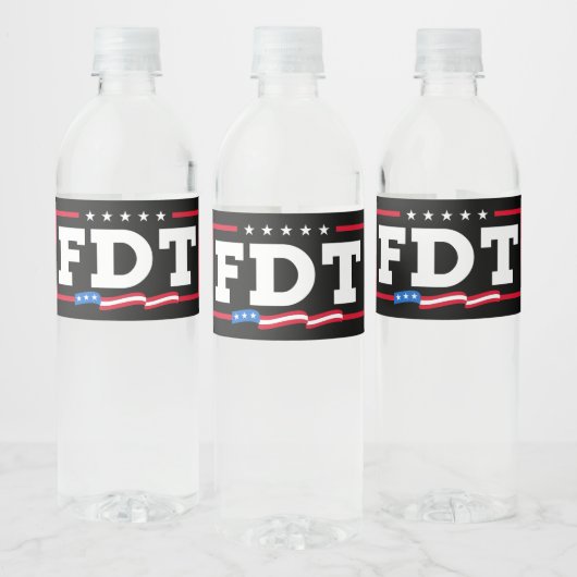 FDTおもしろいアンチトランプ禁止トランプ ペットボトルラベル (ボトル)