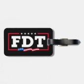 FDTおもしろいアンチトランプ禁止トランプ ラゲッジタグ (裏面横)