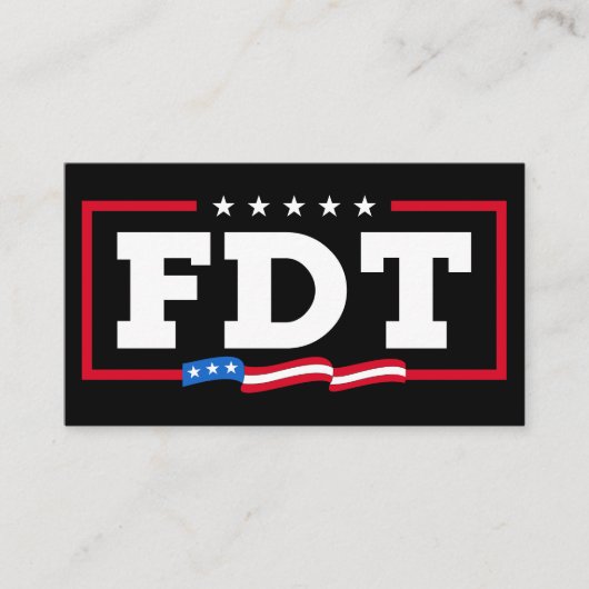 FDTおもしろいアンチトランプ禁止トランプ 名刺 (正面)