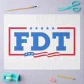 FDTおもしろいアンチトランプ禁止トランプ 薄葉紙 (クラフト)