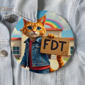 FDTクール PoliticalとCatが言う 缶バッジ (インサイチュ)