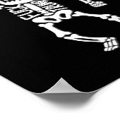 FDTトランプおもしろいアンチトランプ骨格 ポスター (角)