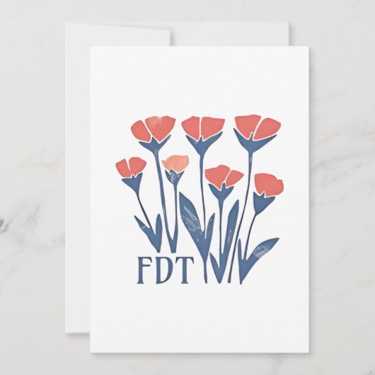 FDTフローラリース微妙なフェミニンBohoアンチトランプ シーズンカード (正面)