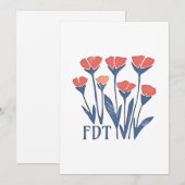 FDTフローラリース微妙なフェミニンBohoアンチトランプ シーズンカード (正面/裏面)