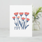 FDTフローラリース微妙なフェミニンBohoアンチトランプ シーズンカード (スタンド正面)