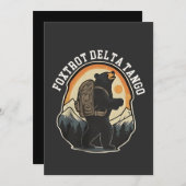 FDTレジストベアーフォックストロットデルタゴン 招待状 (正面/裏面)