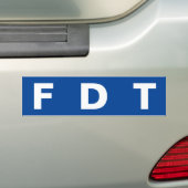 FDT バンパーステッカー (車上)