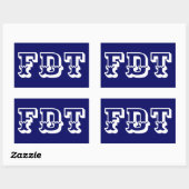 FDT 長方形シール (シート)