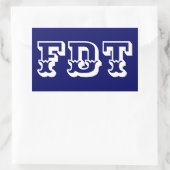 FDT 長方形シール (バッグ)