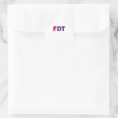Fdt - Donald Trump Sticker用 ラウンドシール (バッグ)