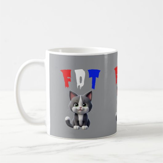FDT LITTLE子猫文 コーヒーマグカップ (左)