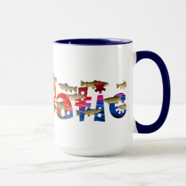 FeΩΩaticブラウン・トラウトのコーヒー・マグ マグカップ