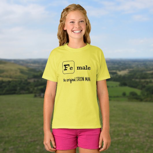 Fe男性スポーツパン鉄元素 Tシャツ