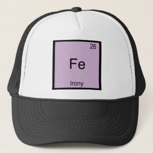 Fe - アイロン イロニー おもしろ 化学元素記号 Tシャツ キャップ