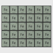 Fe - Fennel Chemistry周期表記号 ラッピングペーパー (フラット)