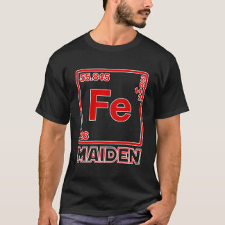Fe Maiden – 鉄元素(Fe)パロディ Tシャツ