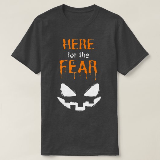 Fearおもしろいハロウィングループの衣装はこちら Tシャツ (デザイン正面)